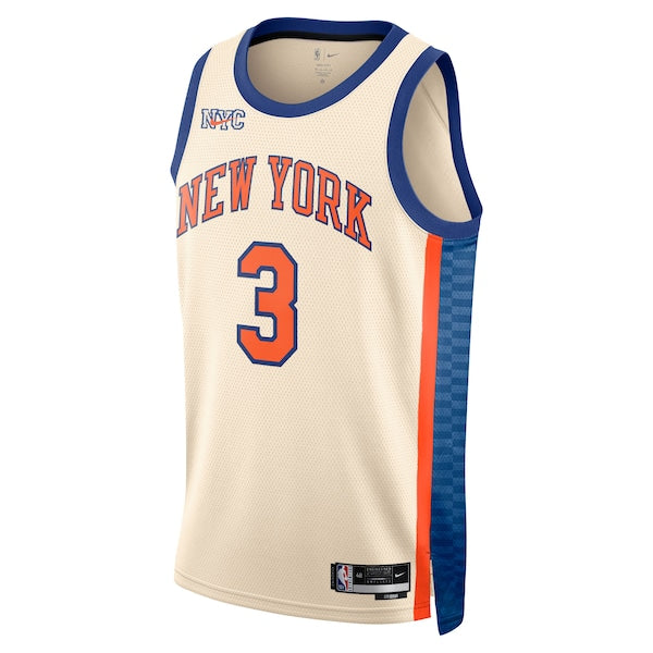 Josh Hart New York Knicks Nike Unisex 2025/26 Swingman Jersey - Cream - City Edition - Image 2