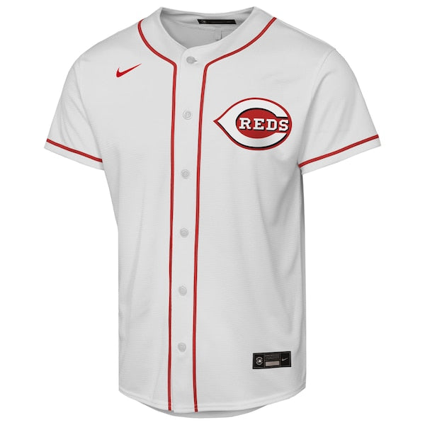 Cincinnati Reds Nike Youth Home Replica Jersey - White - Image 2