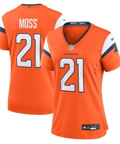 Riley Moss Denver Broncos Nike Women's Team Game Jersey -  Orange