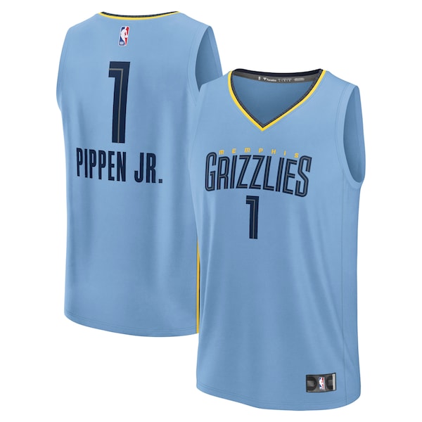 Scotty Pippen Jr. Memphis Grizzlies Fast Break Replica Player Jersey - Statement Edition - Light Blue