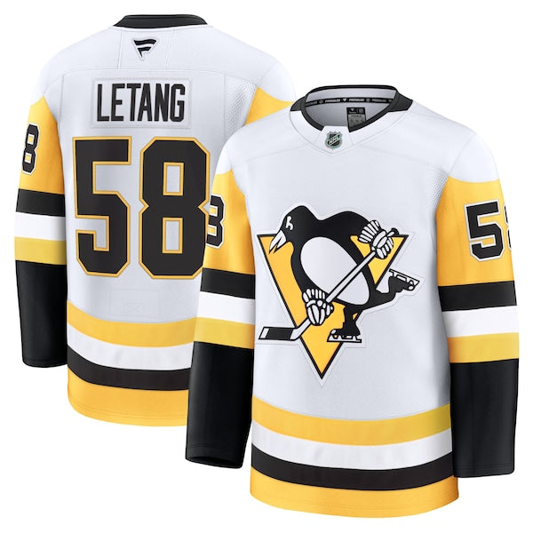 Kris Letang Pittsburgh Penguins Premium Jersey - White/Black - Image 2