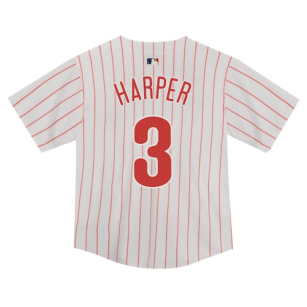 Bryce Harper Philadelphia Phillies Nike Toddler Game Jersey - White - Image 5