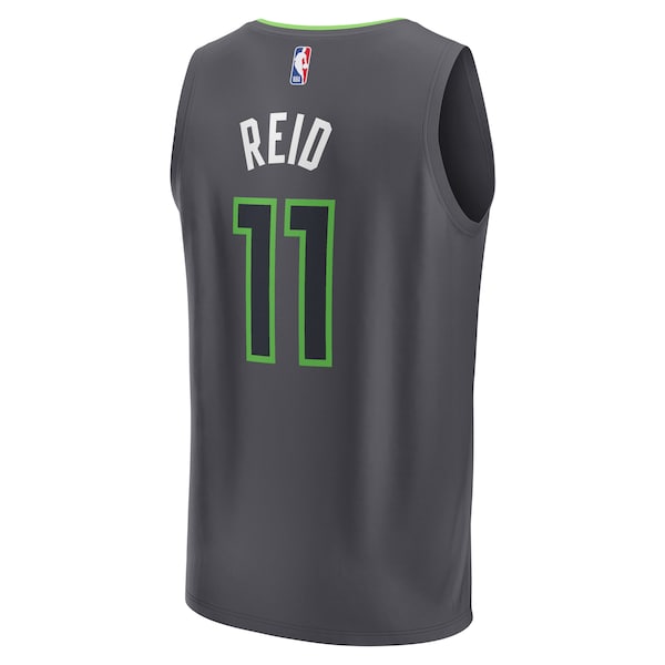 Naz Reid Minnesota Timberwolves Youth Fast Break Replica Player Jersey - Statement Edition - Black - Image 3