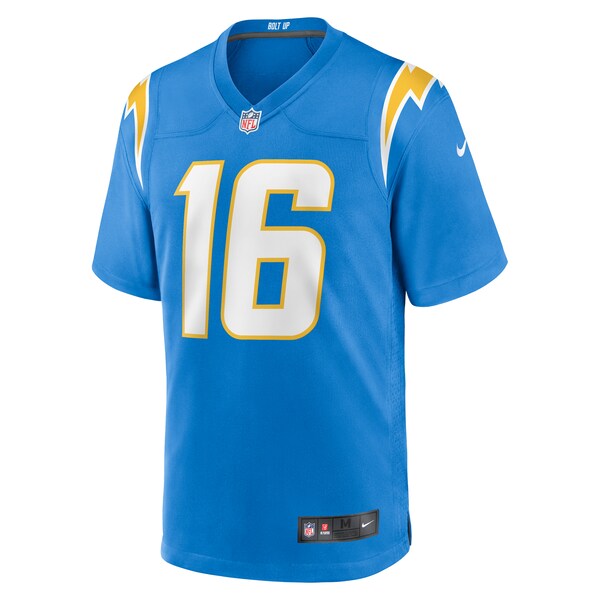 Tyler Johnson Los Angeles Chargers Nike Team Game Jersey - Powder Blue - Image 2