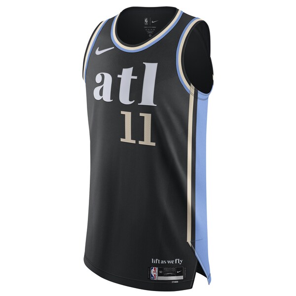 Nike Trae Young Atlanta Hawks Authentic Jersey - City Edition - Black - Image 2
