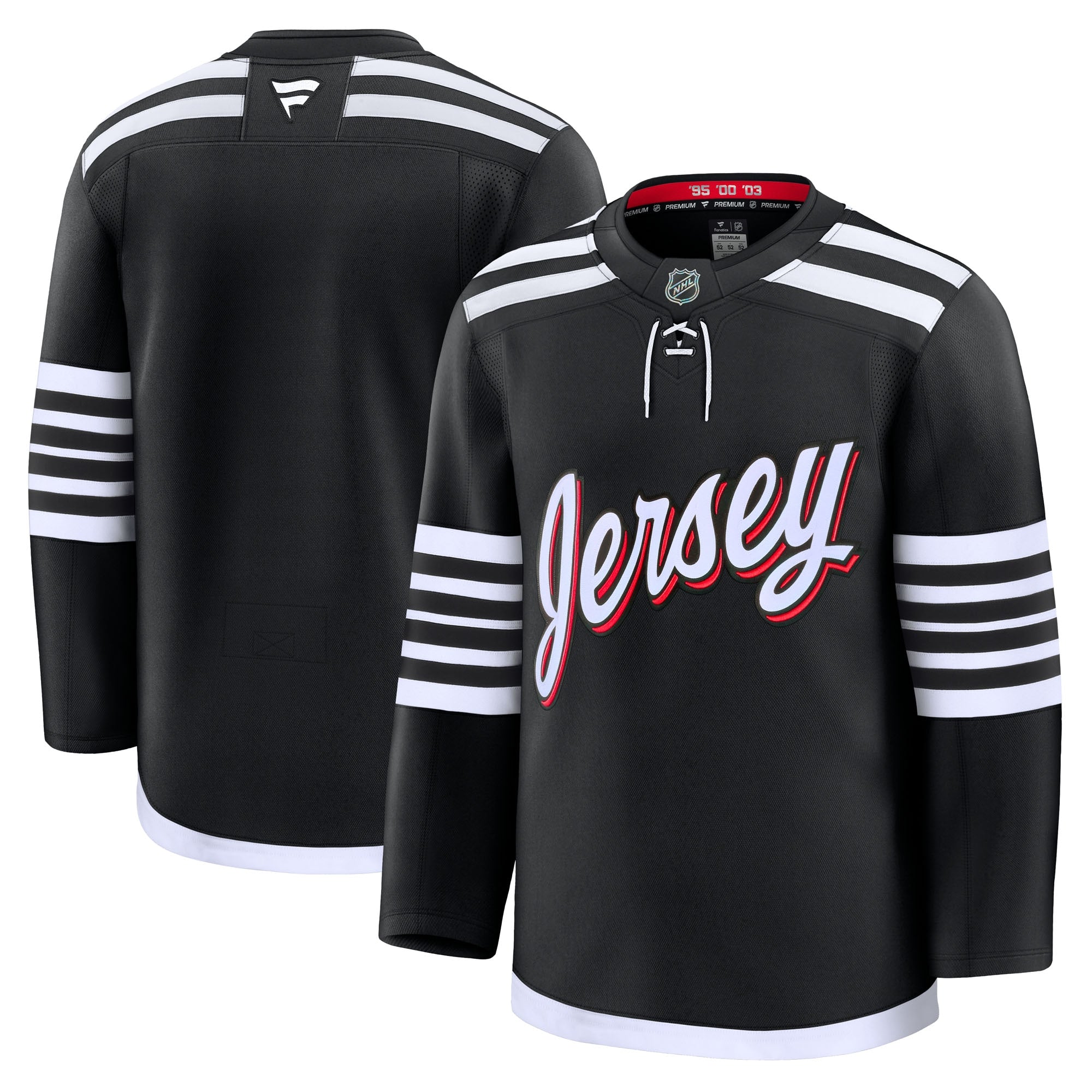 New Jersey Devils Home Premium Jersey - Red/Black/White - Image 9