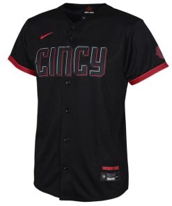 Alternative view of Cincinnati Reds Nike Toddler 2023 City Connect Replica Jersey - Black
