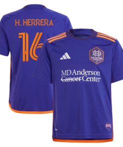 H¨¦ctor Herrera Houston Dynamo FC adidas Youth 2024 Still Holdin' Replica Player Jersey?¨C Purple
