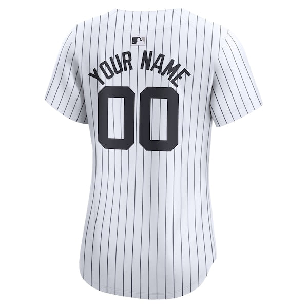 New York Yankees Nike Women's Home Limited Custom Jersey - White - Image 3