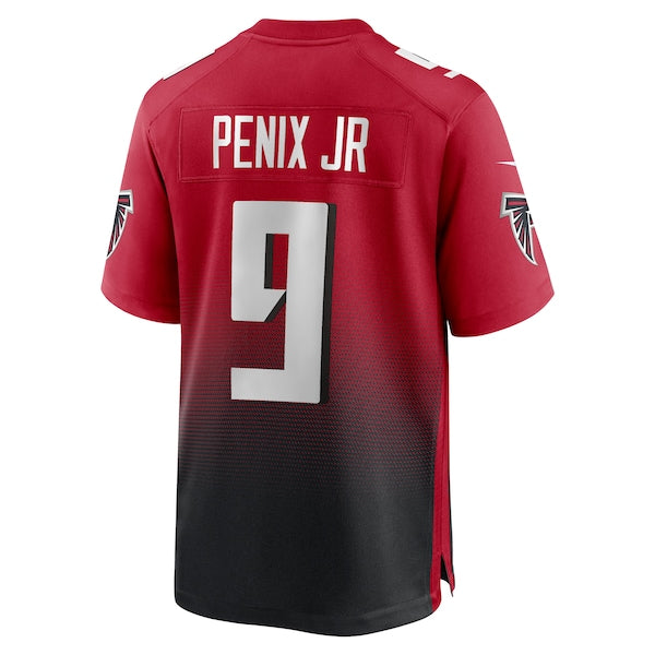 Michael Penix Jr. Atlanta Falcons Nike Alternate Game Jersey - Red/Black/White - Image 4