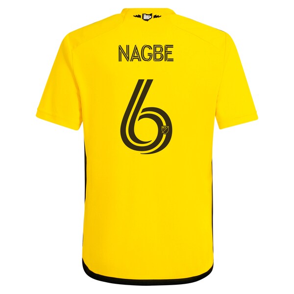Darlington Nagbe Columbus Crew adidas Youth 2024 The Home Kit Replica Player Jersey - Yellow - Image 3