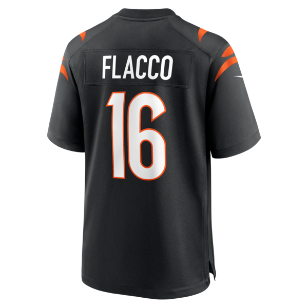 Joe Flacco Cincinnati Bengals Nike Team Game Jersey - Black - Image 3