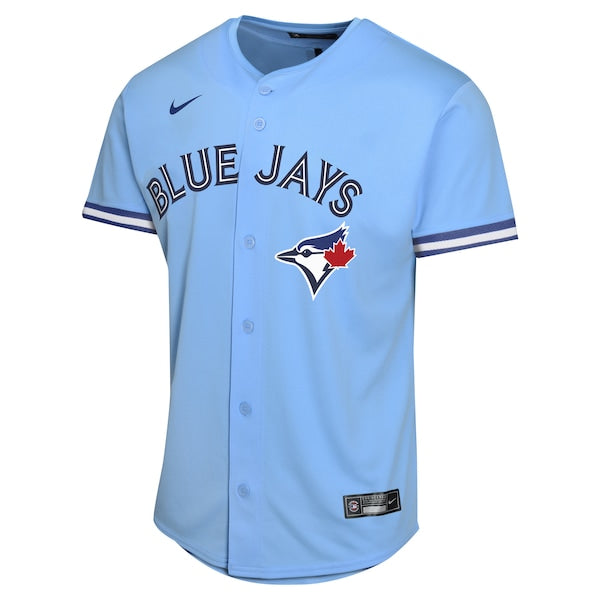 Bo Bichette Toronto Blue Jays Nike Youth Alternate Player Game Jersey - Powder Blue - Image 2