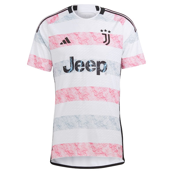 Federico Chiesa Juventus adidas 2023/24 Away Authentic Jersey - White/Black - Image 3