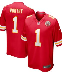 Xavier Worthy Kansas City Chiefs Nike 2024 NFL Draft First Round Pick Player Game Jersey - Red