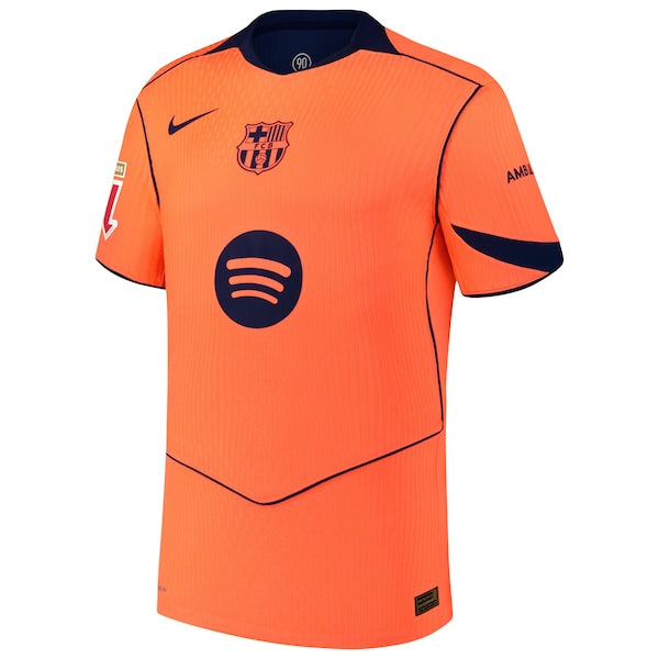 Frenkie de Jong Barcelona Nike 2025/26 Third Authentic Player Jersey - Orange - Image 2