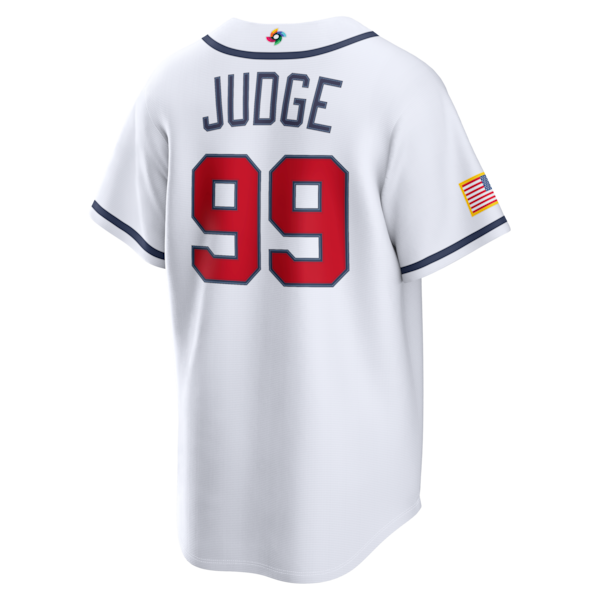 Aaron Judge USA Baseball Nike 2026 World Baseball Classic Home Stadium Jersey - White - Image 3