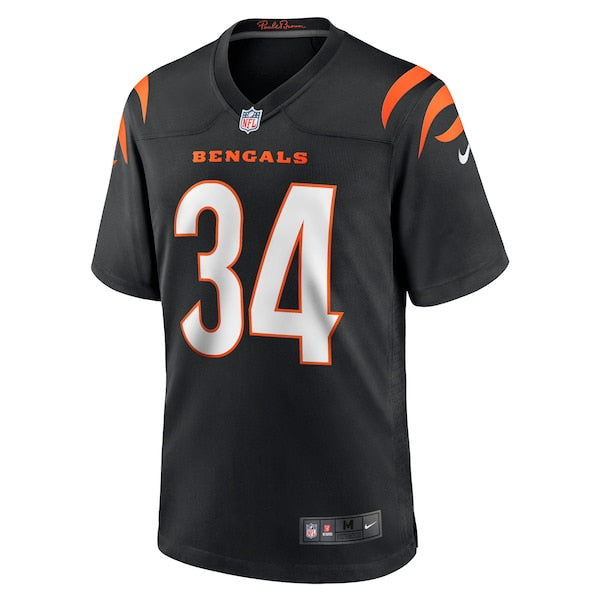 Khalil Herbert Cincinnati Bengals Nike Game Jersey - Black - Image 2