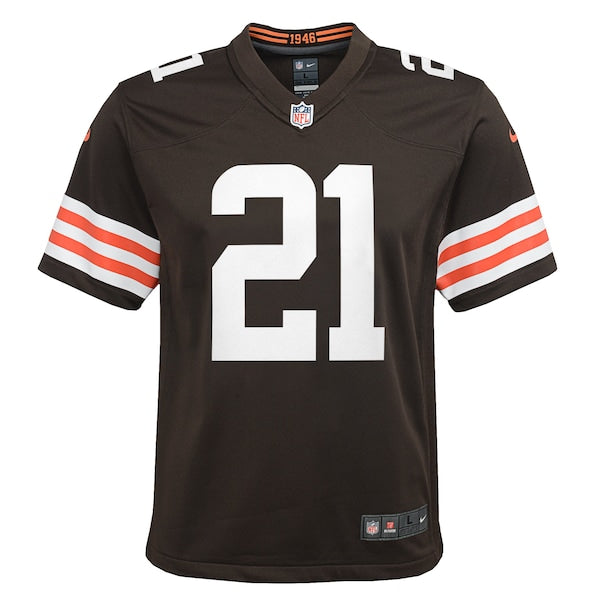 Denzel Ward Cleveland Browns Nike Youth Game Jersey - Brown - Image 2