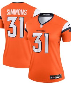Alternative view of Justin Simmons Denver Broncos Nike Women's  Legend Jersey - Orange