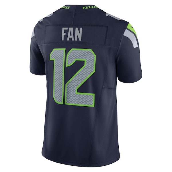12th Fan Seattle Seahawks Nike Vapor F.U.S.E. Limited Jersey - Navy - Image 3