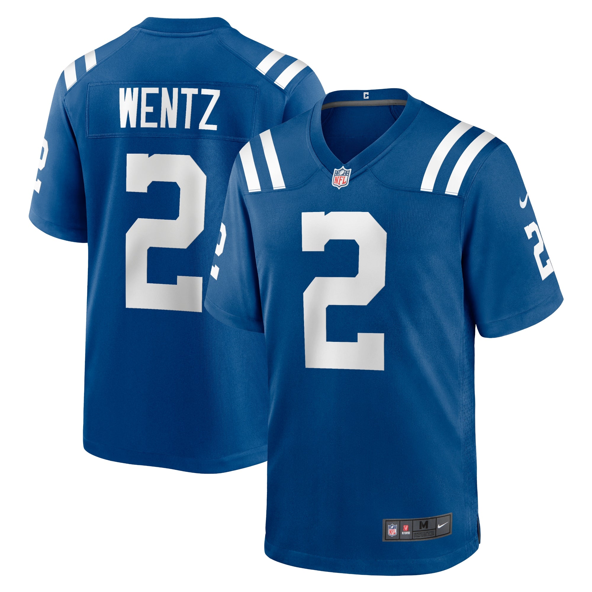 Carson Wentz Indianapolis Colts Nike Game Jersey - White/Royal - Image 5