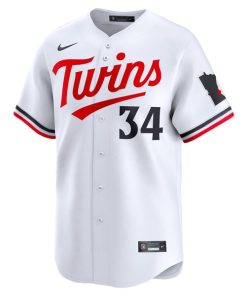 Alternative view of Kirby Puckett Minnesota Twins Nike Home Limited Player Jersey - White