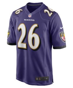 Alternative view of Rasheen Ali Baltimore Ravens Nike Team Game Jersey -  Purple