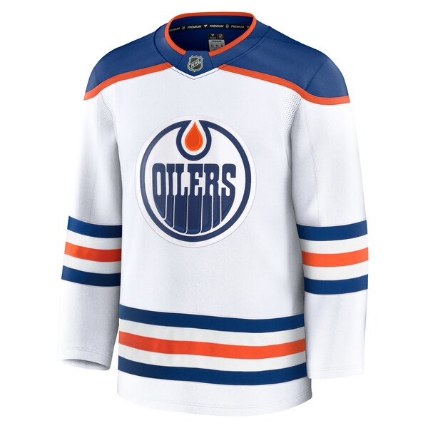 Edmonton Oilers Away Premium Jersey - White/Royal - Image 3