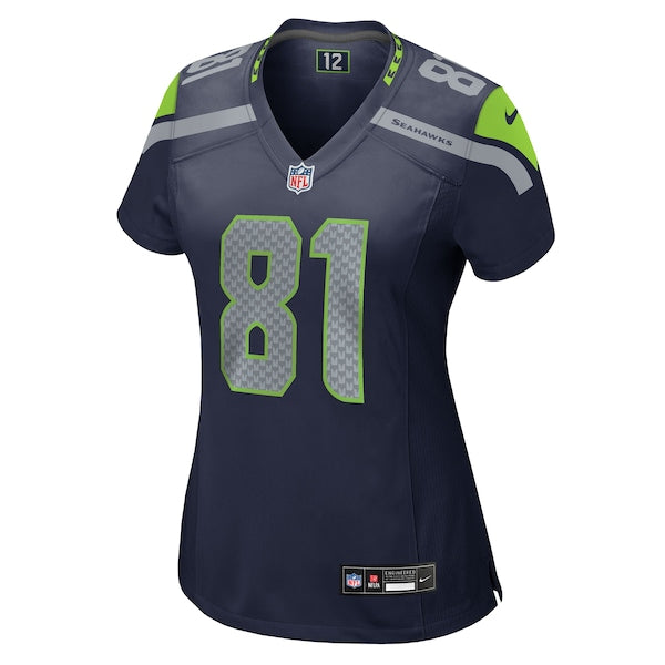 Eric Saubert Seattle Seahawks Nike Women's Team Game Jersey - College Navy - Image 2