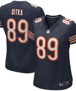 Mike Ditka Chicago Bears Nike Women's Game Retired Player Jersey - Navy/Orange
