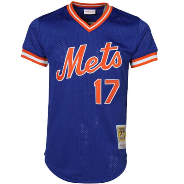 Keith Hernandez New York Mets Cooperstown Mesh Batting Practice Jersey Royal - Image 2