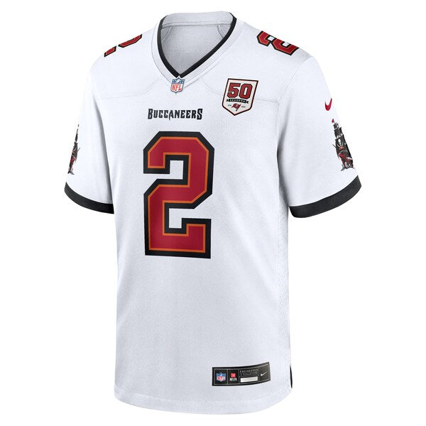 Emeka Egbuka Tampa Bay Buccaneers Nike 50th Season Game Jersey - White - Image 2