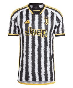 Alternative view of Juventus adidas 2023/24 Home Replica Jersey - Black