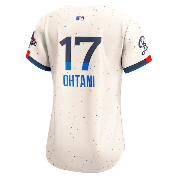 Shohei Ohtani Los Angeles Dodgers Nike Women's 2024 World Series Champions City Connect Limited Player Jersey - Cream - Image 3