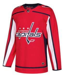 Alternative view of Washington Capitals adidas Home Authentic Blank Jersey - Red