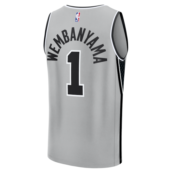 Victor Wembanyama San Antonio Spurs Fast Break Jersey - Statement Edition - Silver - Image 3