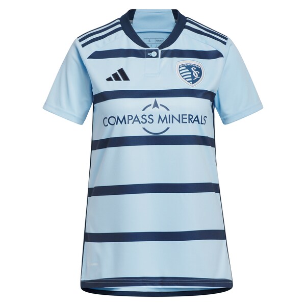 Alan Pulido Sporting Kansas City adidas Women's 2024 Hoops 4.0 Replica Player Jersey - Light Blue - Image 2