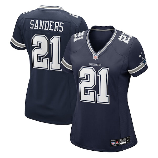 Deion Sanders Dallas Cowboys Nike Women's Team Retired Player Game Jersey - Navy