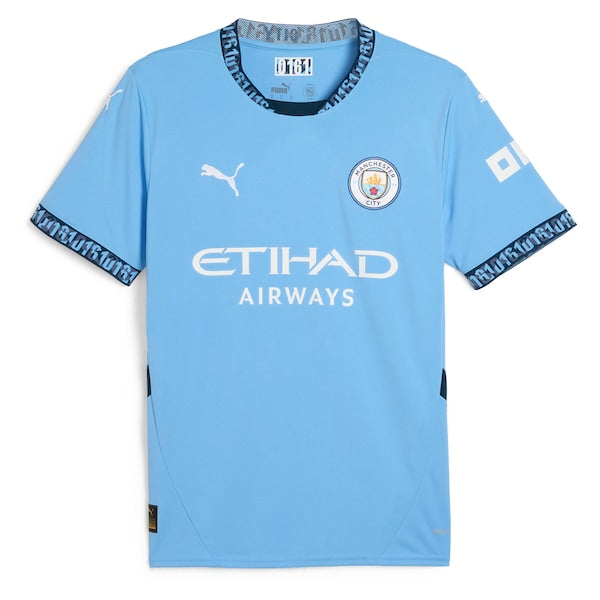 Kevin De Bruyne Manchester City Puma 2024/25 Home Replica Player Jersey - Light Blue - Image 3