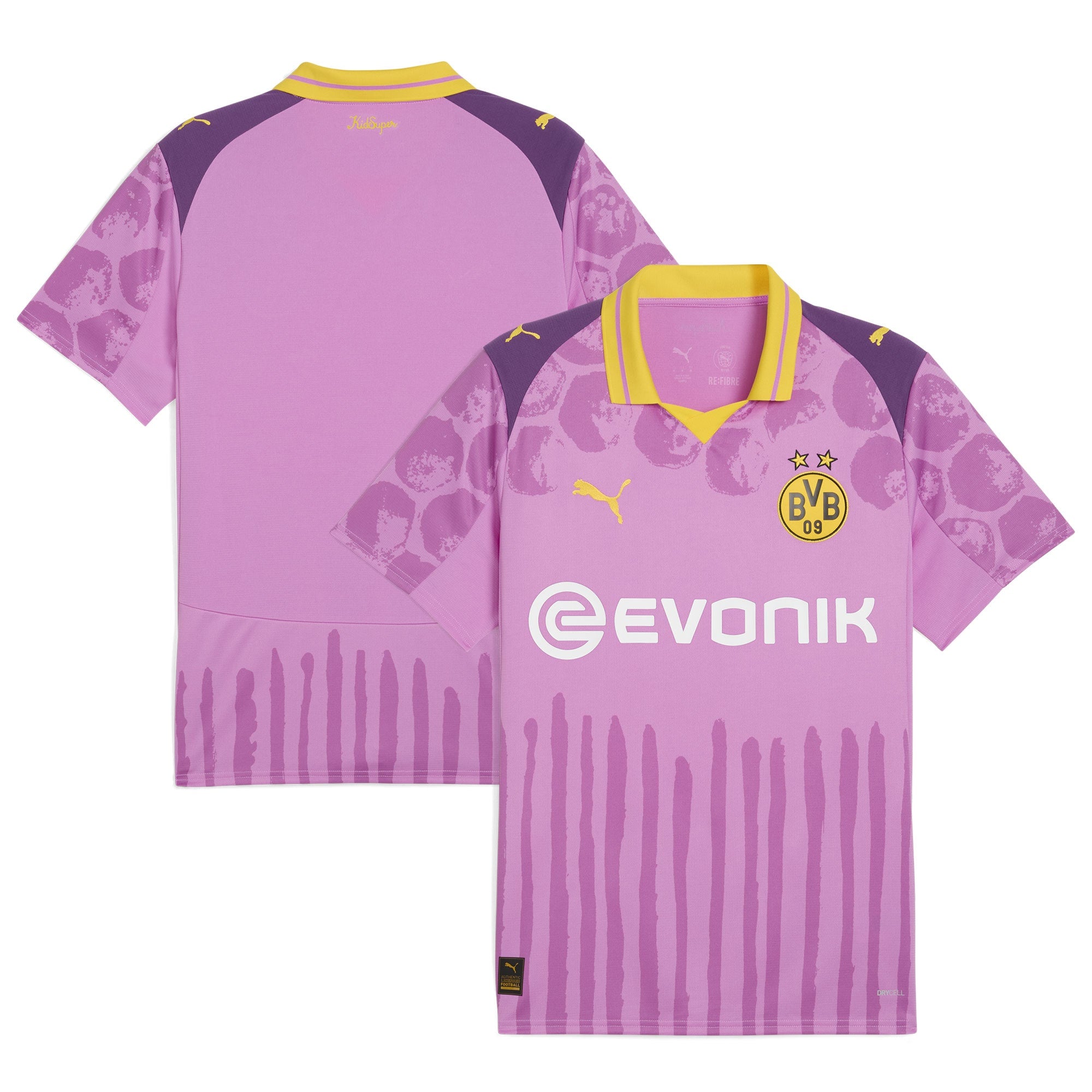 Borussia Dortmund Puma x KidSuper 2025 FIFA Club World Cup Replica Jersey - Yellow/Pink - Image 6