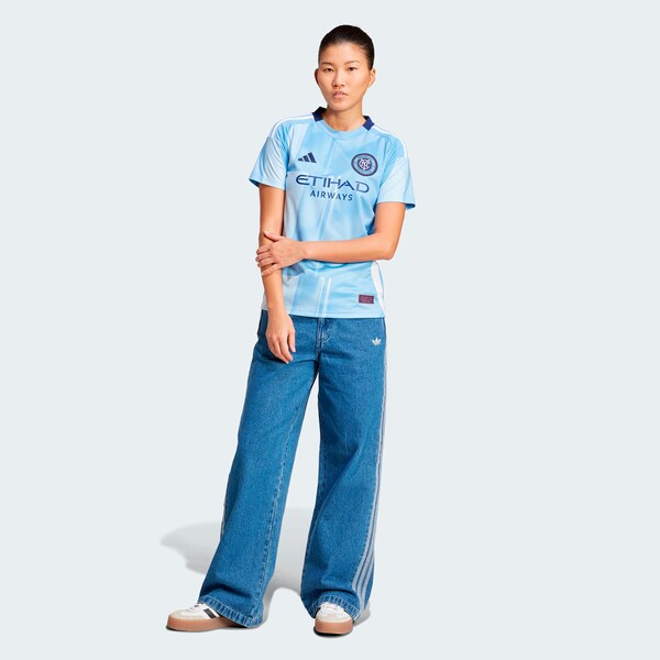 New York City FC adidas Women's 2025 The Excelsior Kit Replica Jersey - Light Blue - Image 5