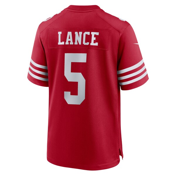 Trey Lance San Francisco 49ers Nike Team Game Jersey - Scarlet - Image 3