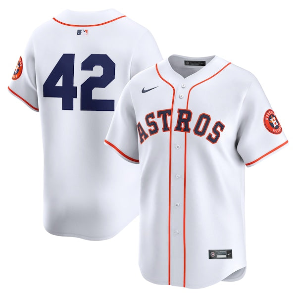 Houston Astros Nike 2024 Jackie Robinson Day Home Limited Jersey?ยจC White
