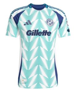 Alternative view of New England Revolution adidas 2025 Eastern White Pine x Flag of New England Authentic Custom Jersey - White