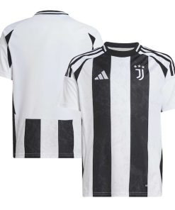 Alternative view of Juventus adidas Youth 2024/25 Home Replica Jersey - White