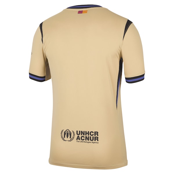 Barcelona Nike 2025/26 Away Stadium Replica Jersey - Gold/Navy - Image 5