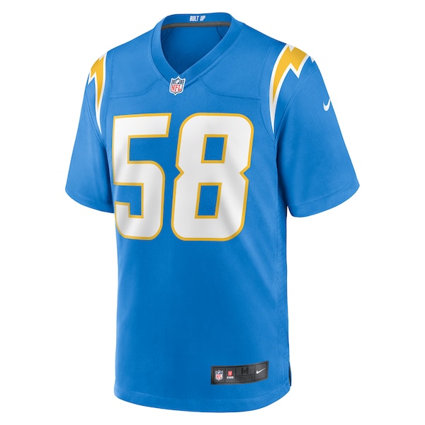 Denzel Perryman Los Angeles Chargers Nike Game Jersey - Powder Blue - Image 2