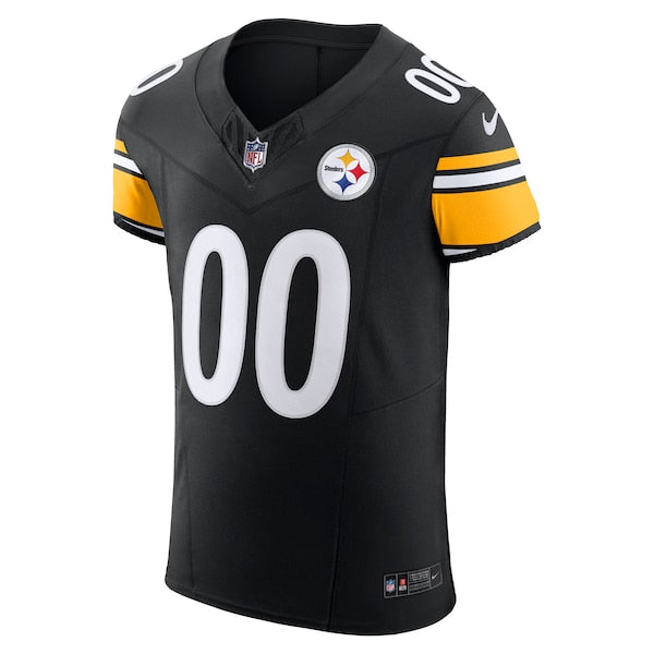 Pittsburgh Steelers Nike Vapor F.U.S.E. Elite Custom Jersey - Black - Image 2