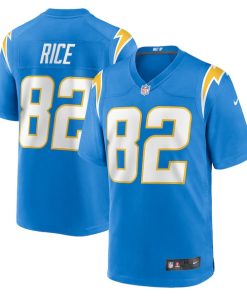 Brenden Rice Los Angeles Chargers Nike Team Game Jersey -  Powder Blue